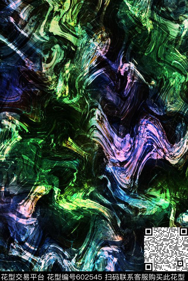 笔触纹理大理石数码印花华亿平台下载（图片编号: 602545） - 瓦栏（Walan）