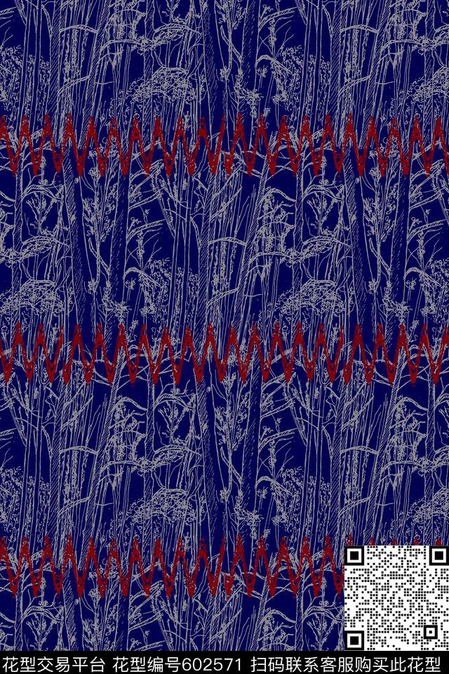 手绘线描风景男装传统印花华亿平台下载（图片编号: 602571） - 瓦栏（Walan）