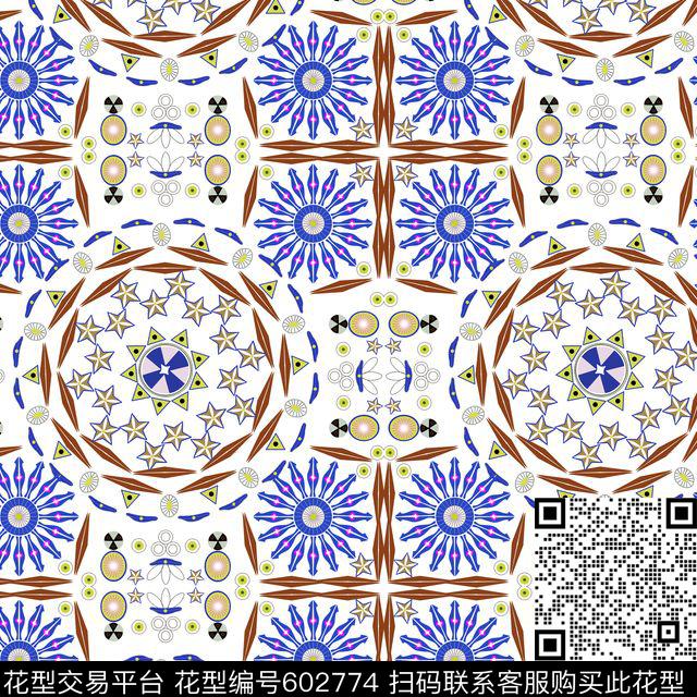 民族风几何复古。时装。传统印花华亿平台下载（图片编号: 602774） - 瓦栏（Walan）