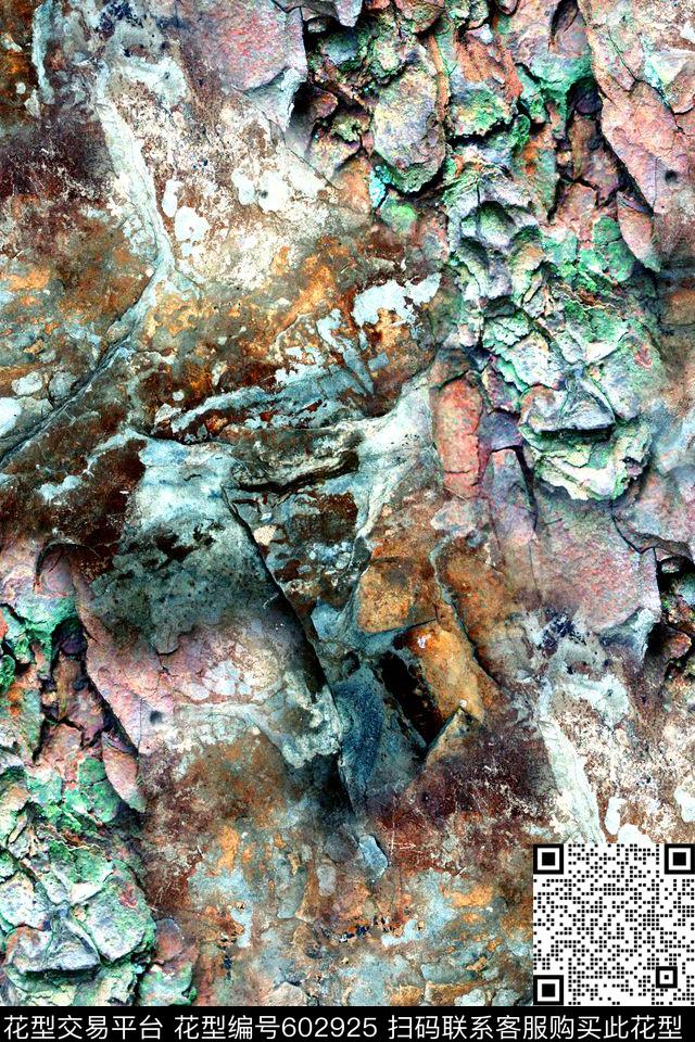 抽象几何矿石数码印花华亿平台下载（图片编号: 602925） - 瓦栏（Walan）