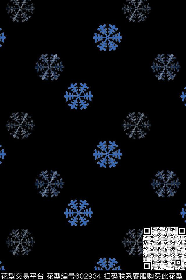 雪花夕复古传统印花华亿平台下载（图片编号: 602934） - 瓦栏（Walan）