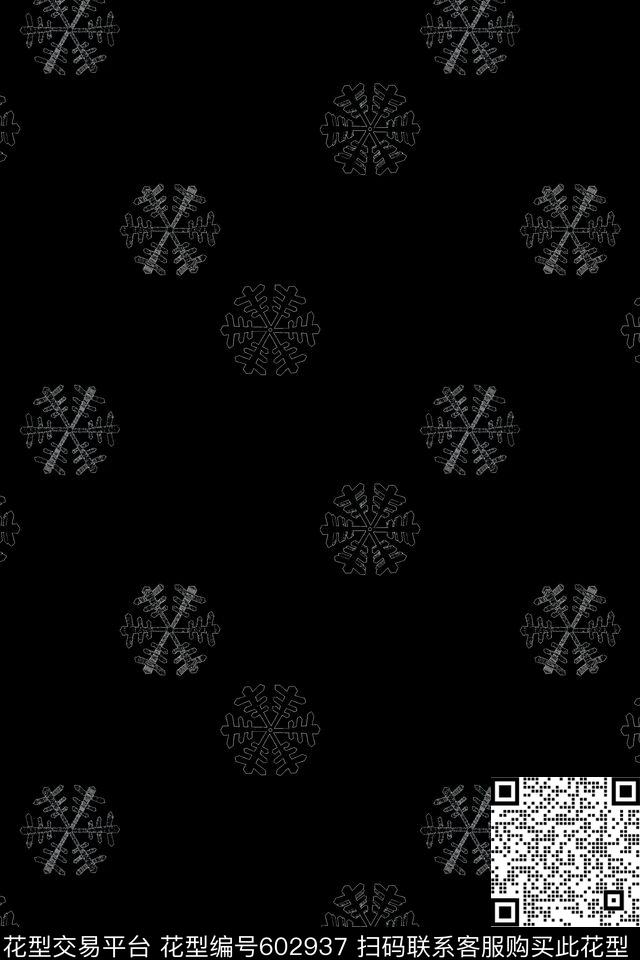 雪花夕复古传统印花华亿平台下载（图片编号: 602937） - 瓦栏（Walan）