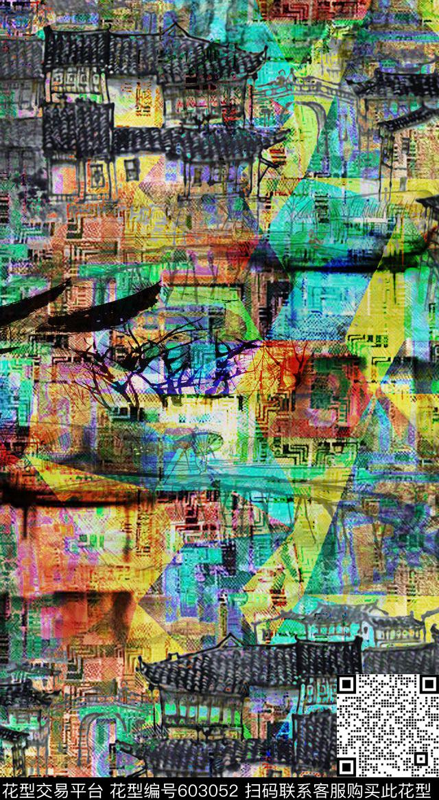 零点--丝巾零点--女装数码数码印花华亿平台下载（图片编号: 603052） - 瓦栏（Walan）