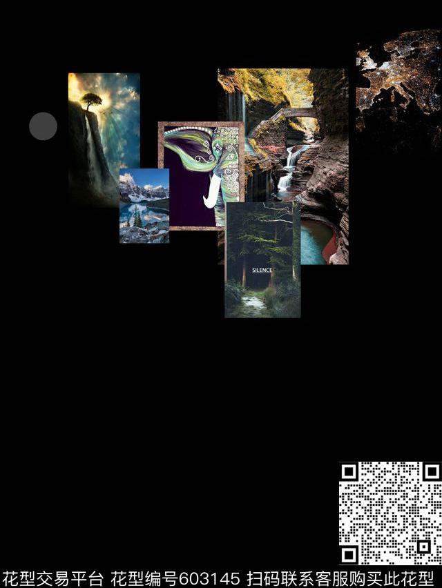 风景爆款照片数码印花华亿平台下载（图片编号: 603145） - 瓦栏（Walan）