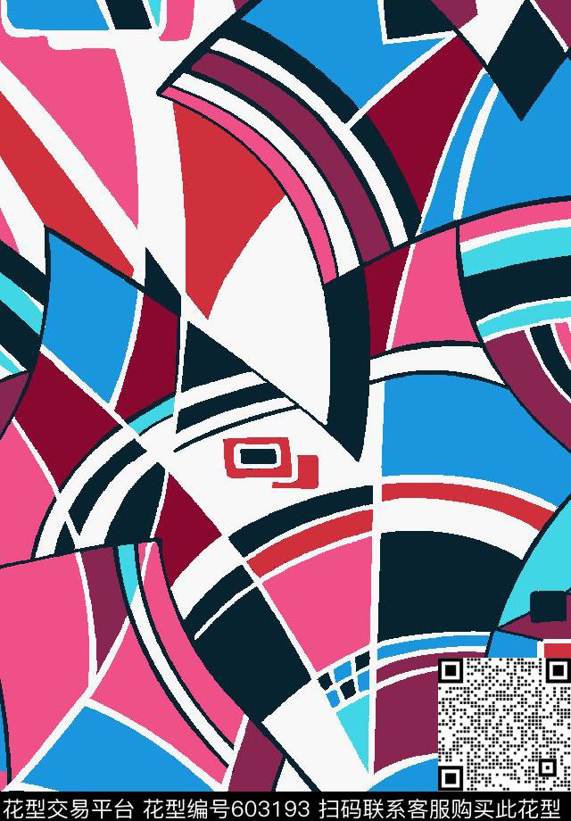 泳装家纺面料传统印花华亿平台下载（图片编号: 603193） - 瓦栏（Walan）