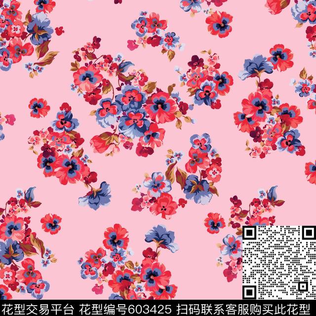 小碎花传统印花华亿平台下载（图片编号: 603425） - 瓦栏（Walan）