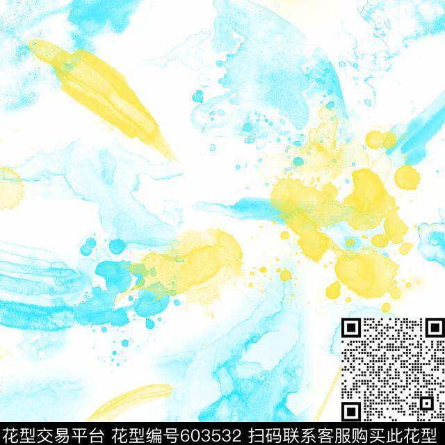 纹理笔触浪漫数码印花华亿平台下载（图片编号: 603532） - 瓦栏（Walan）