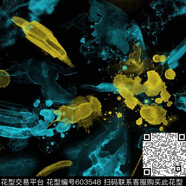 纹理笔触浪漫数码印花华亿平台下载（图片编号: 603548） - 瓦栏（Walan）