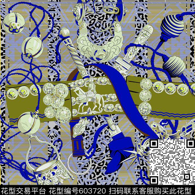 复古名牌珠宝数码印花华亿平台下载（图片编号: 603720） - 瓦栏（Walan）