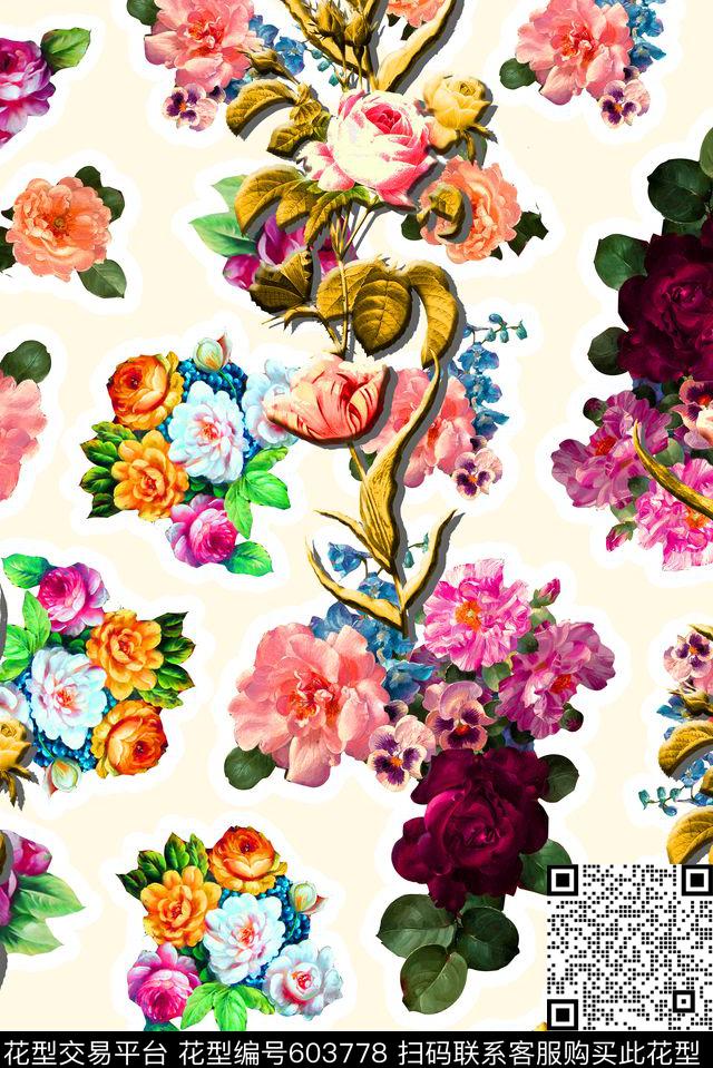 大牌金属手绘数码印花华亿平台下载（图片编号: 603778） - 瓦栏（Walan）