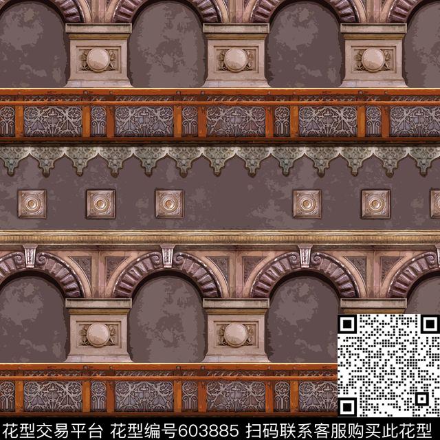 满版几何民族风数码印花华亿平台下载（图片编号: 603885） - 瓦栏（Walan）