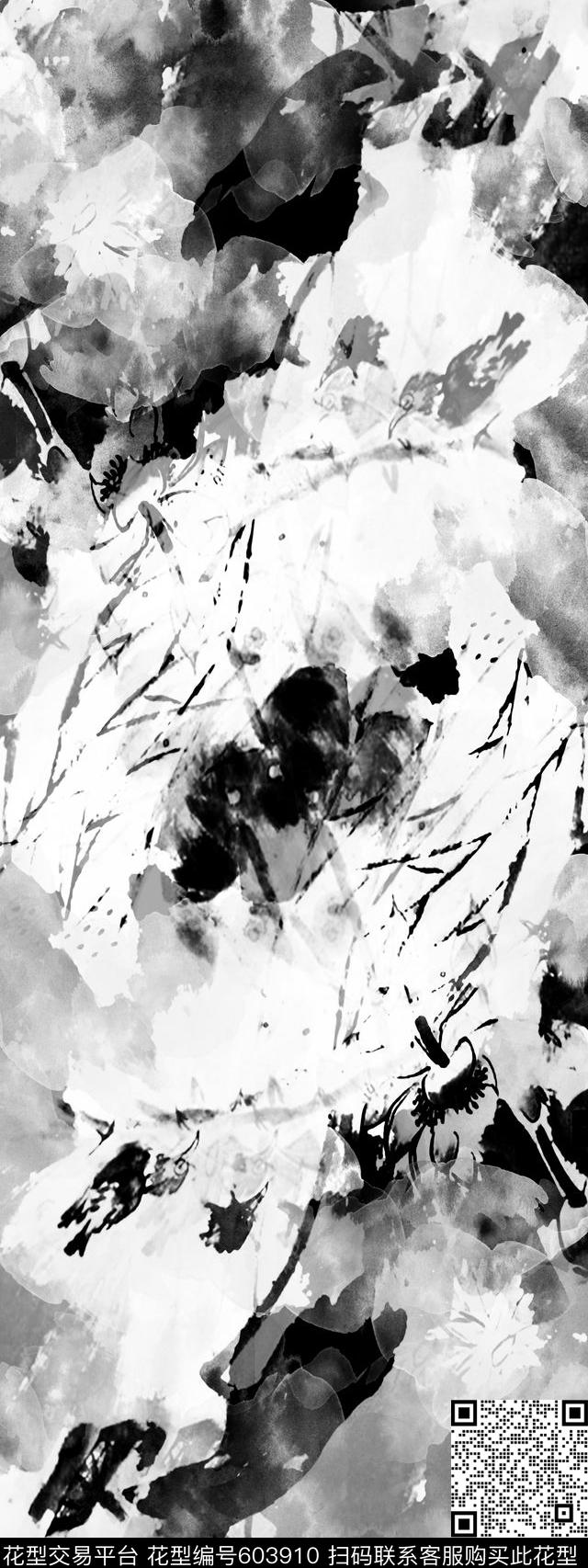 笔触纹理笔刷数码印花华亿平台下载（图片编号: 603910） - 瓦栏（Walan）