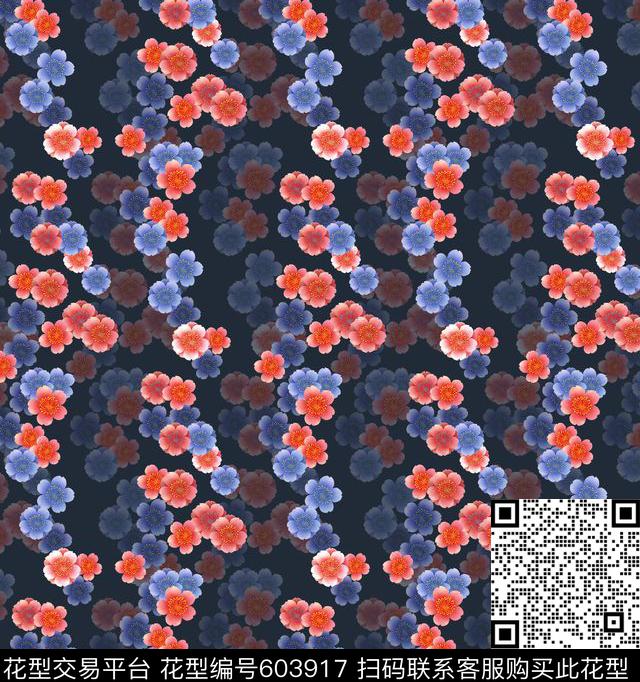 手绘小花小碎花传统印花华亿平台下载（图片编号: 603917） - 瓦栏（Walan）