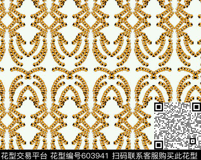 满版几何简单传统印花华亿平台下载（图片编号: 603941） - 瓦栏（Walan）