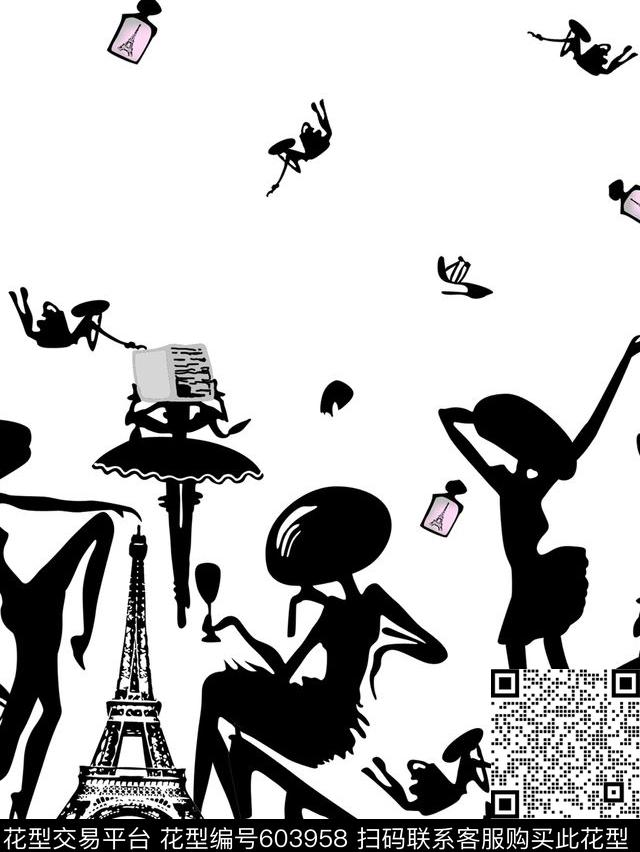 羽绒服定位抽象数码印花华亿平台下载（图片编号: 603958） - 瓦栏（Walan）