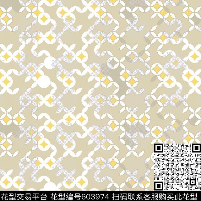 沙发布（欧式纹理）小方块几何传统印花华亿平台下载（图片编号: 603974） - 瓦栏（Walan）