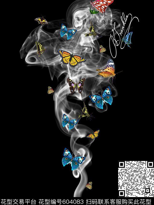 潮流抽象大牌数码印花华亿平台下载（图片编号: 604083） - 瓦栏（Walan）