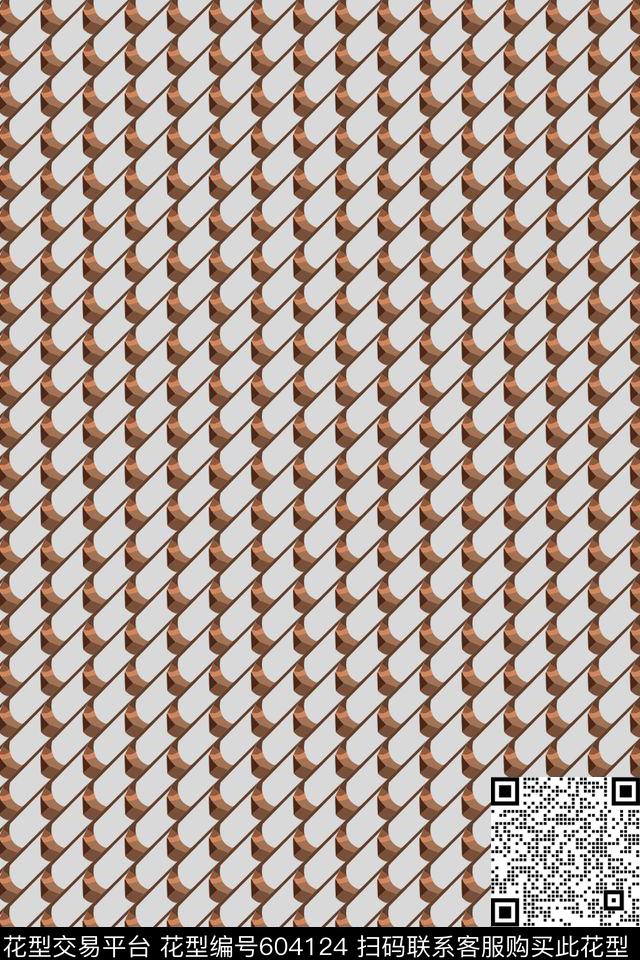 几何男装简单。传统印花华亿平台下载（图片编号: 604124） - 瓦栏（Walan）