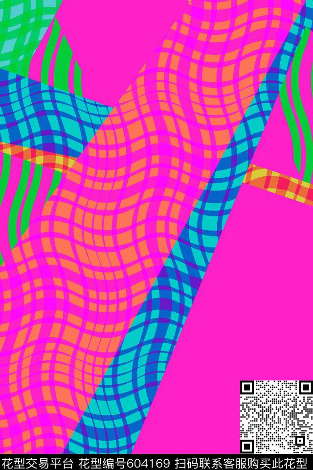 菱形色块不规则几何传统印花华亿平台下载（图片编号: 604169） - 瓦栏（Walan）