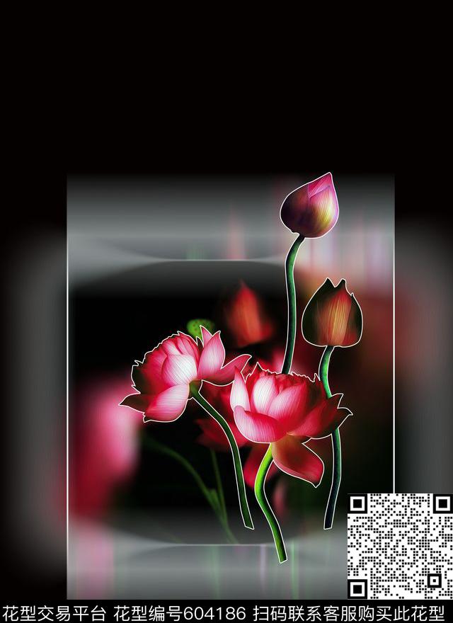 定位女装几何荷花数码印花华亿平台下载（图片编号: 604186） - 瓦栏（Walan）