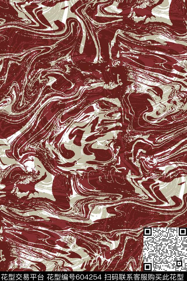 山石纹理抽象男装传统印花华亿平台下载（图片编号: 604254） - 瓦栏（Walan）