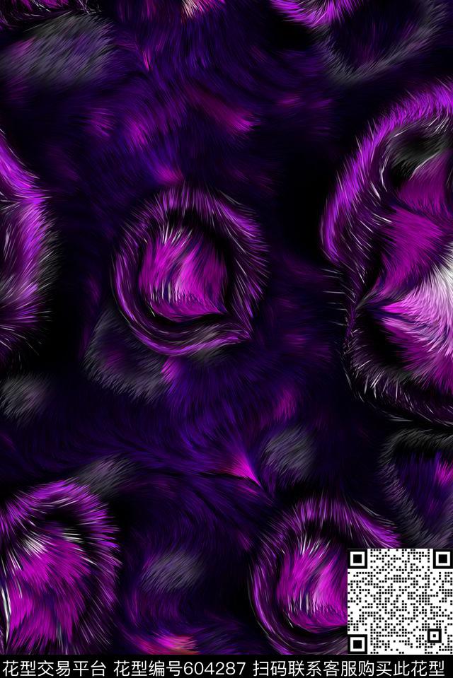 羽绒服豹纹男装数码印花华亿平台下载（图片编号: 604287） - 瓦栏（Walan）