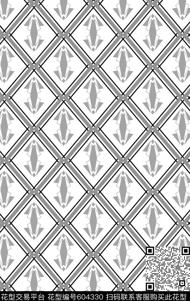 几何条纹男装。传统印花华亿平台下载（图片编号: 604330） - 瓦栏（Walan）