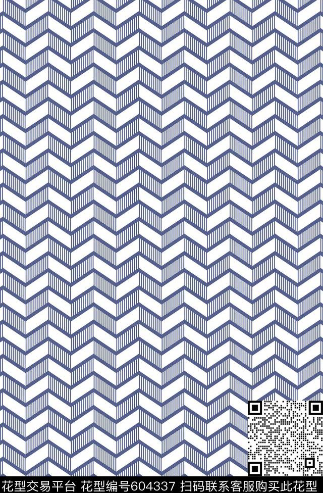 几何条纹男装。传统印花华亿平台下载（图片编号: 604337） - 瓦栏（Walan）