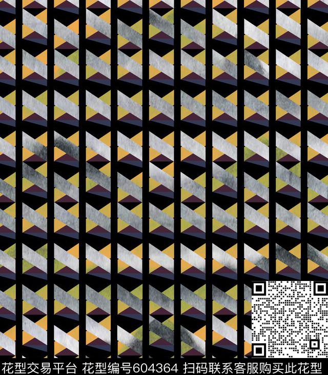 几何条纹男装传统印花华亿平台下载（图片编号: 604364） - 瓦栏（Walan）