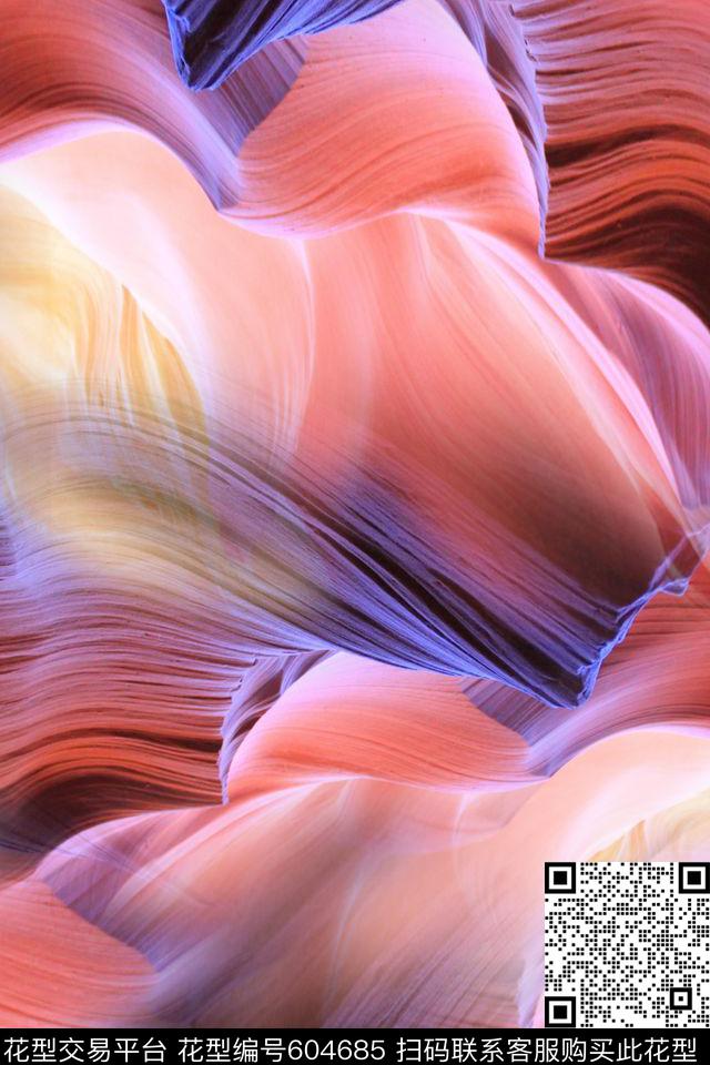 MAX-抽象自然风景笔刷欧美时尚数码印花华亿平台下载（图片编号: 604685） - 瓦栏（Walan）