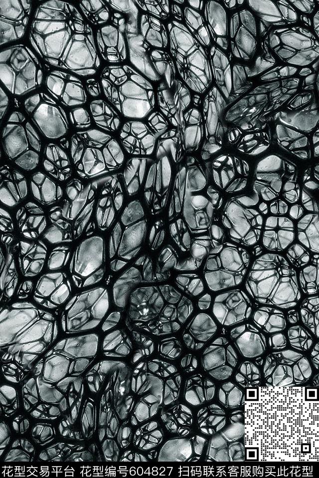 细胞壁抽象网状数码印花华亿平台下载（图片编号: 604827） - 瓦栏（Walan）