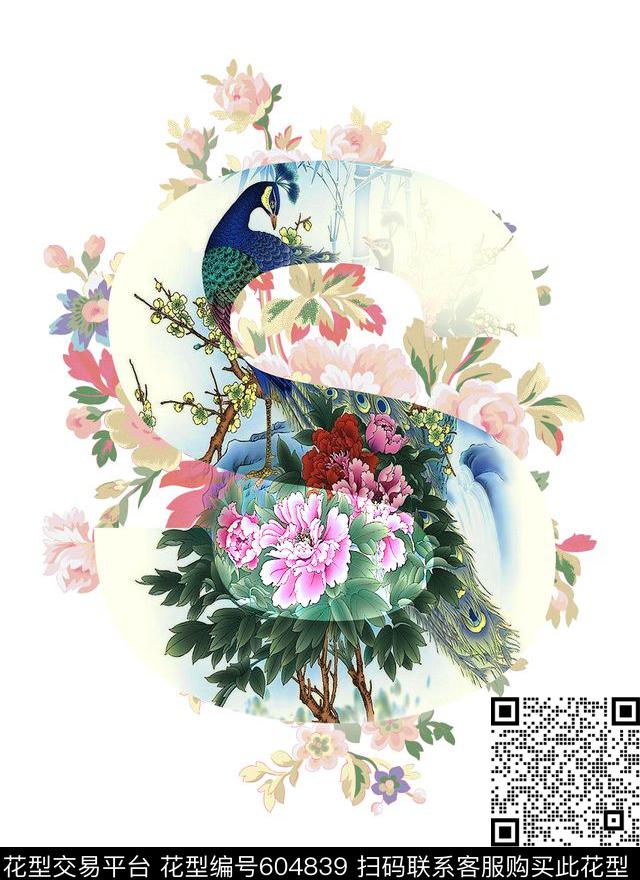 中国风数码印花华亿平台下载（图片编号: 604839） - 瓦栏（Walan）