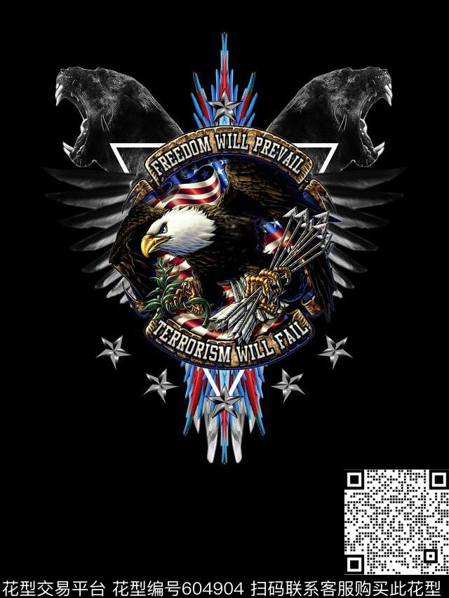 抽象几何暗黑数码印花华亿平台下载（图片编号: 604904） - 瓦栏（Walan）