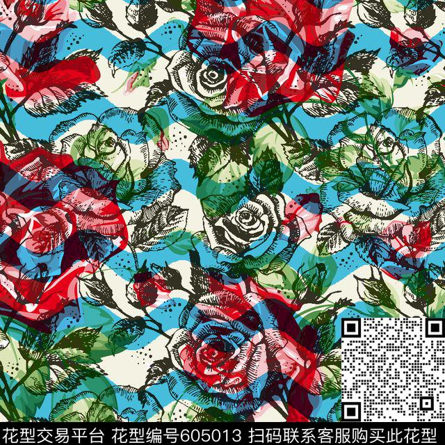 泳装丝绸家纺数码印花华亿平台下载（图片编号: 605013） - 瓦栏（Walan）