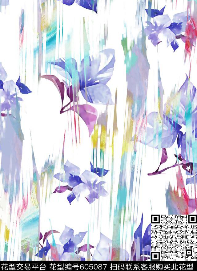 抽象几何清爽梦幻艺术平底立体手绘满版最新高清数码蕾丝民族中国风绣花珠宝肌理时尚潮

流大牌复古欧美风水彩花卉水彩纹理肌理纹数码印花华亿平台下载（图片编号: 605087） - 瓦栏（Walan）