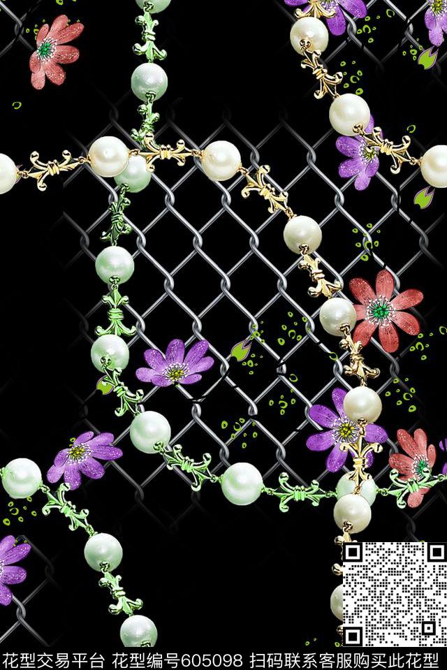 格子珠宝宝石数码印花华亿平台下载（图片编号: 605098） - 瓦栏（Walan）