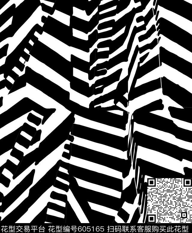 几何趣味传统印花华亿平台下载（图片编号: 605165） - 瓦栏（Walan）