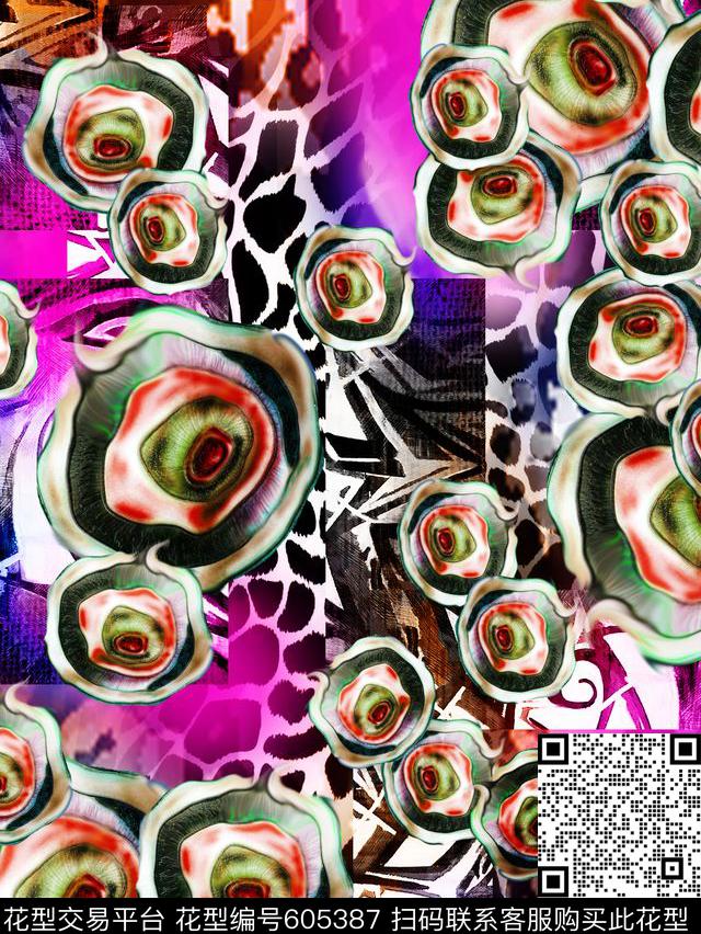 质感几何原创数码印花华亿平台下载（图片编号: 605387） - 瓦栏（Walan）