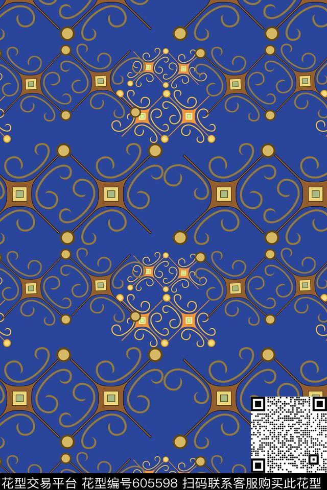 可用家纺风格花卉中东传统印花华亿平台下载（图片编号: 605598） - 瓦栏（Walan）