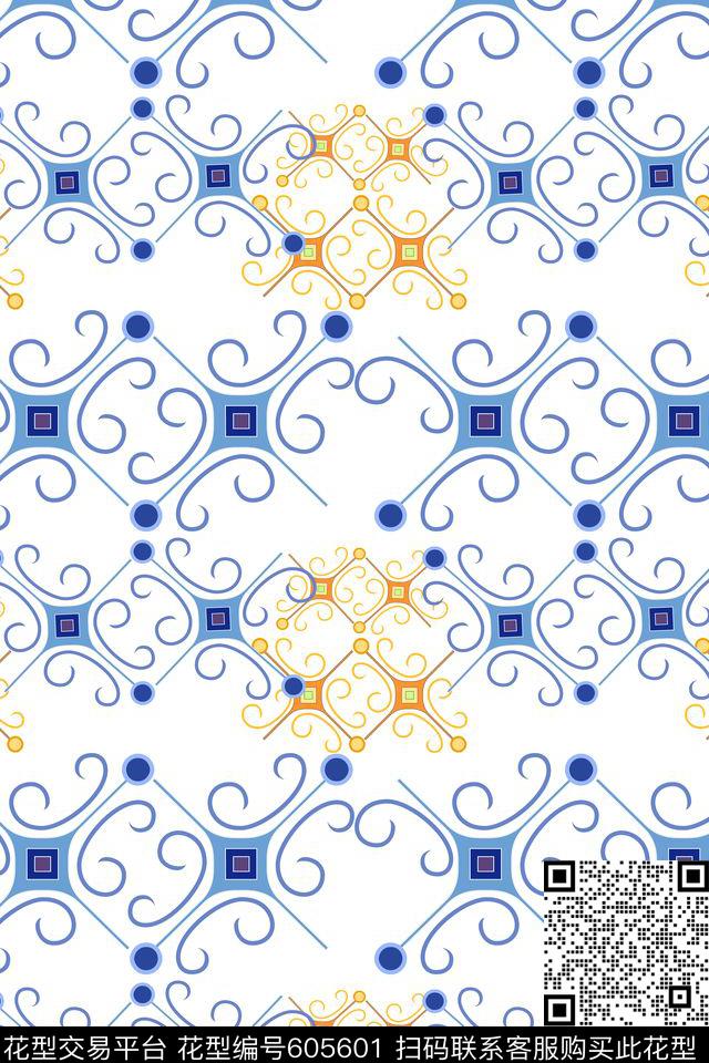 可用家纺风格花卉中东传统印花华亿平台下载（图片编号: 605601） - 瓦栏（Walan）