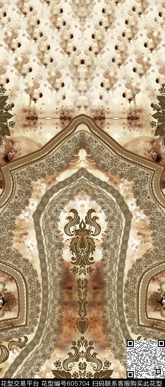 乱花罂粟花郁金香数码印花华亿平台下载（图片编号: 605704） - 瓦栏（Walan）