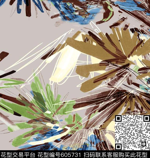 欧美欧式叶子传统印花华亿平台下载（图片编号: 605731） - 瓦栏（Walan）