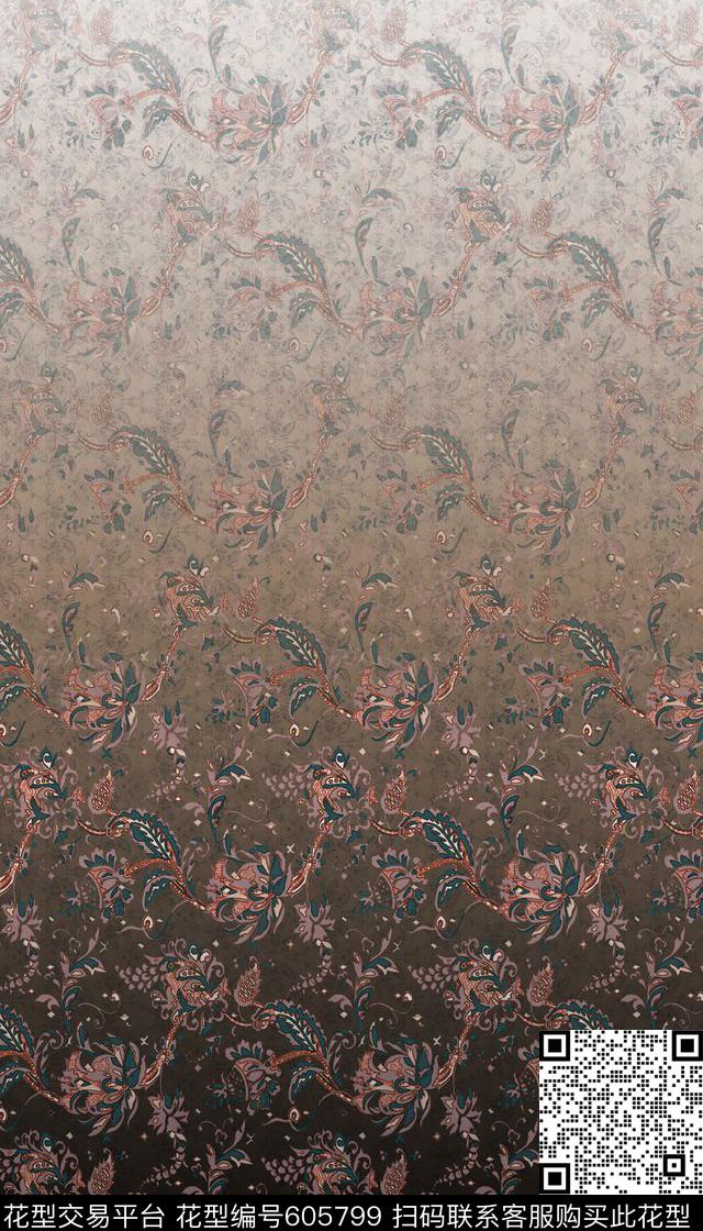 中国风数码印花华亿平台下载（图片编号: 605799） - 瓦栏（Walan）