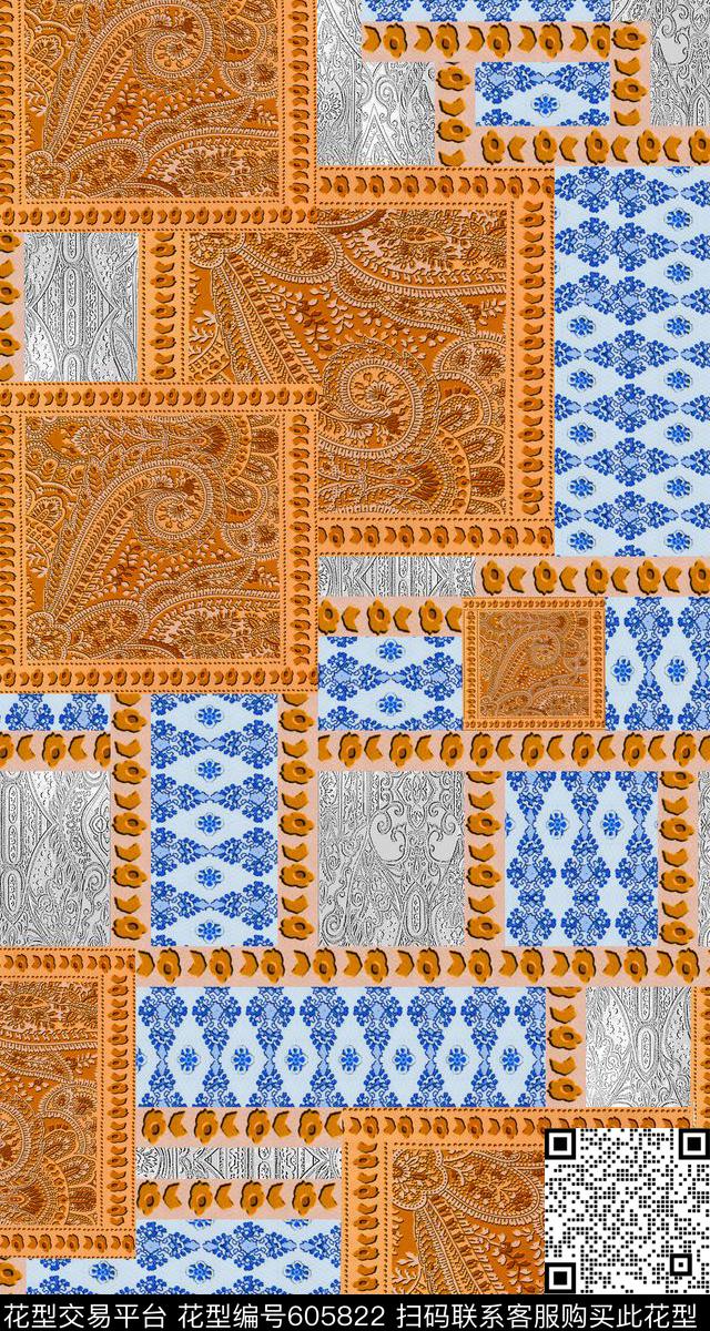 几何数码印花华亿平台下载（图片编号: 605822） - 瓦栏（Walan）