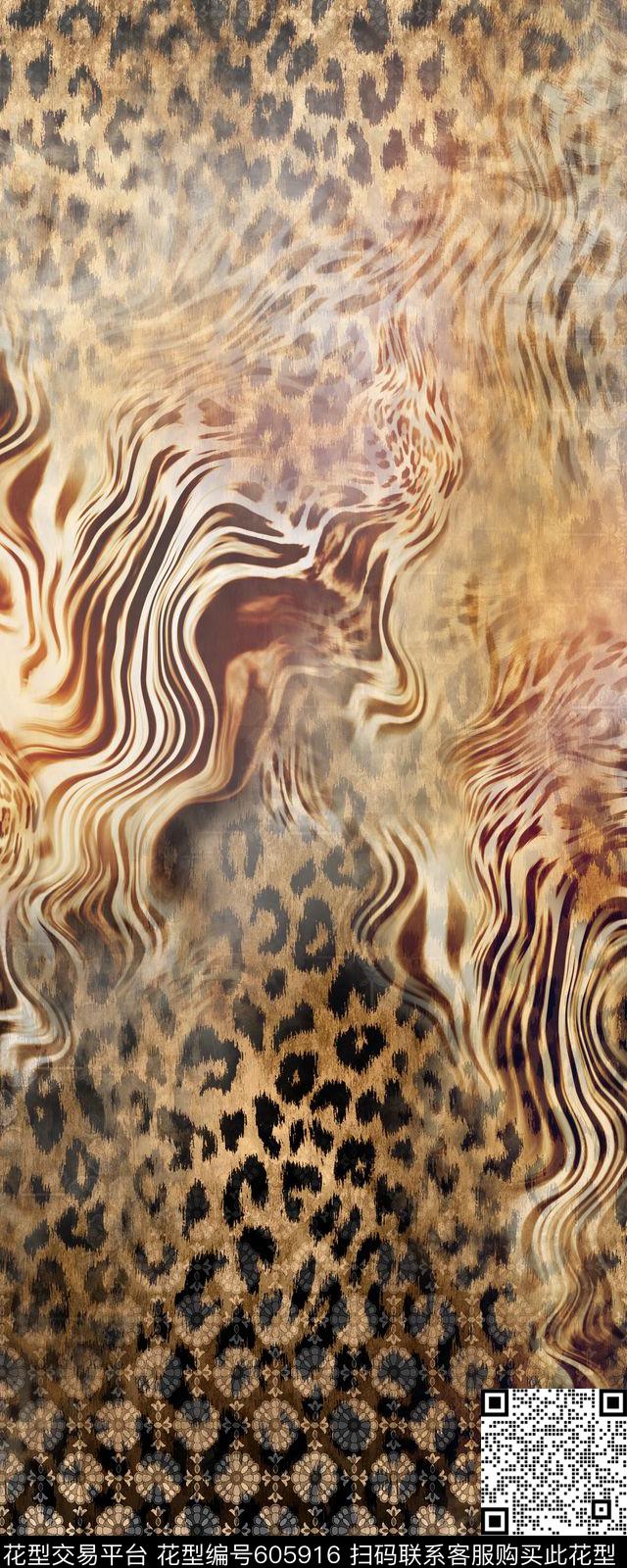 豹纹数码印花华亿平台下载（图片编号: 605916） - 瓦栏（Walan）