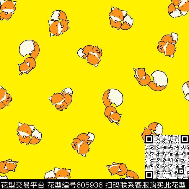 卡通女装华亿平台趣味小松鼠女装卡通形象传统印花华亿平台下载（图片编号: 605936） - 瓦栏（Walan）