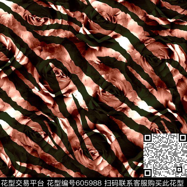 素色斑马条纹数码印花华亿平台下载（图片编号: 605988） - 瓦栏（Walan）