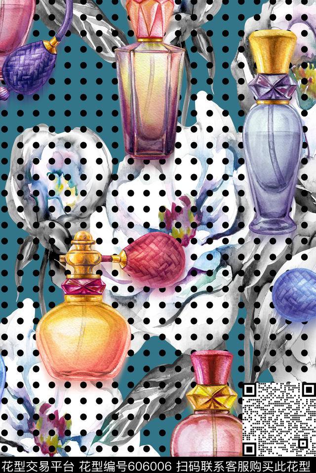 蒲公英小碎花樱花数码印花华亿平台下载（图片编号: 606006） - 瓦栏（Walan）