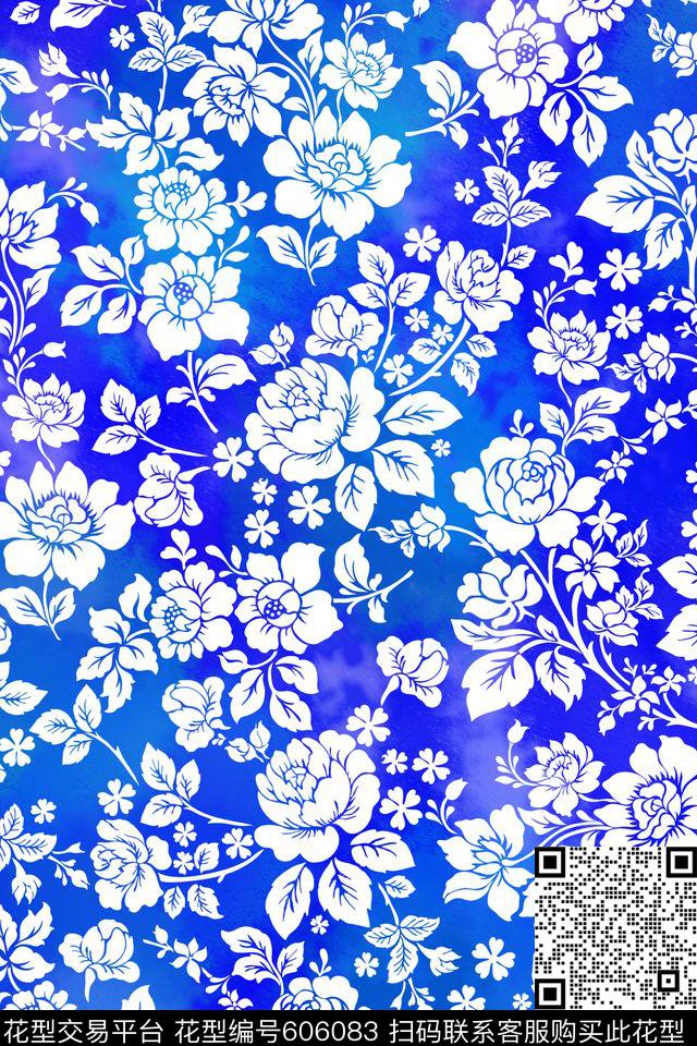 内衣女装花卉传统印花华亿平台下载（图片编号: 606083） - 瓦栏（Walan）