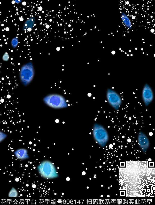 波点波普星云数码印花华亿平台下载（图片编号: 606147） - 瓦栏（Walan）